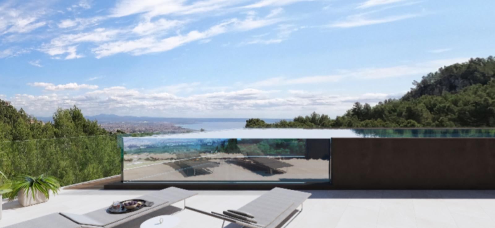 Neubau-Villa in Son Vida mit Meerblick, Spa & maximaler Privatsphäre